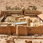 Sinai Mountain and St. Catherine monastery From Dahab