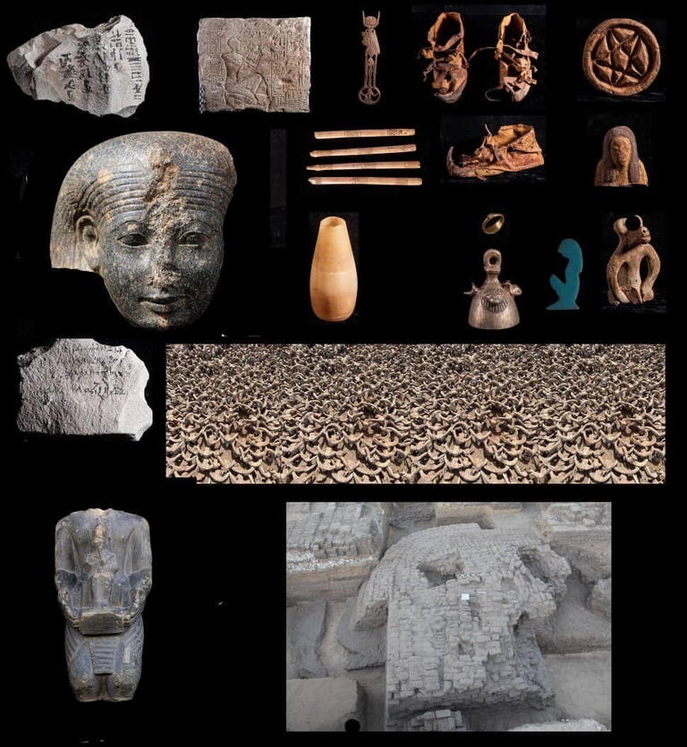 Uncovering over 2000 mummified ram heads in Abydos temple